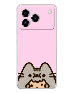 Чехол для ZTE Blade A76 с картинкой «Pusheen и печенье» Чехол для ZTE Blade A76 с картинкой «Pusheen и печенье»