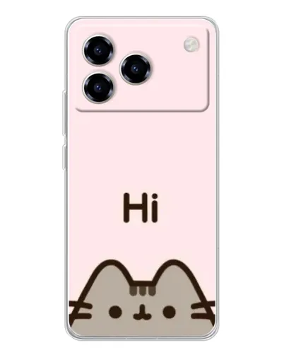 Чехол для ZTE Blade A76 с картинкой «Пушин говорит Hi» Чехол для ZTE Blade A76 с картинкой «Пушин говорит Hi»