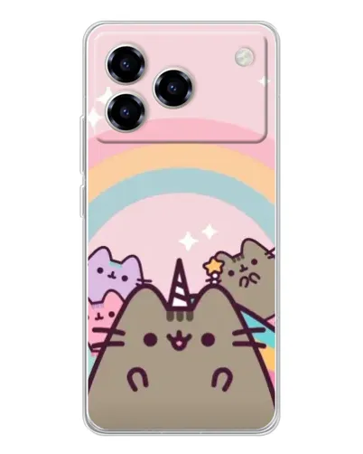 Чехол для ZTE Blade A76 с картинкой «Единорог Pusheen» Чехол для ZTE Blade A76 с картинкой «Единорог Pusheen»