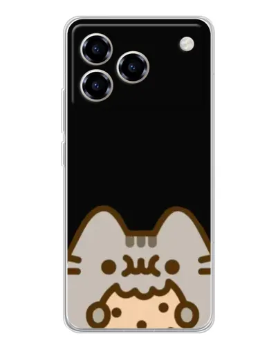 Чехол для ZTE Blade A76 с картинкой «Пушин на черном» Чехол для ZTE Blade A76 с картинкой «Пушин на черном»