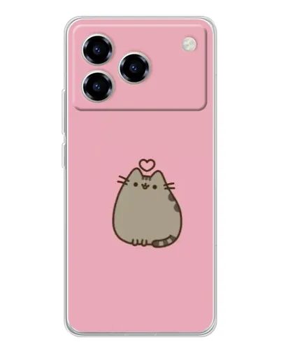 Чехол для ZTE Blade A76 с картинкой «Pusheen сердце» Чехол для ZTE Blade A76 с картинкой «Pusheen сердце»
