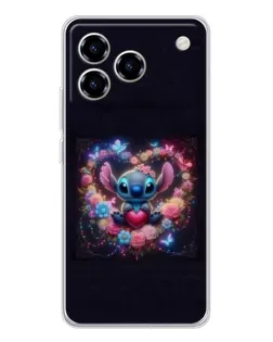 Чохол для ZTE Blade A76 з картинкою «Stitch у квітах» Чохол для ZTE Blade A76 з картинкою «Stitch у квітах»