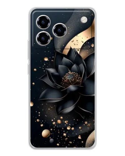 Чехол для ZTE Blade A76 с картинкой «Черный лотос» Чехол для ZTE Blade A76 с картинкой «Черный лотос»