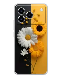 Чехол для ZTE Blade A76 с картинкой «Подсолнух и ромашка» Чехол для ZTE Blade A76 с картинкой «Подсолнух и ромашка»