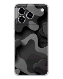 Чехол для ZTE Blade A76 с картинкой «Темный абстрактный камуфляж» Чехол для ZTE Blade A76 с картинкой «Темный абстрактный камуфляж»