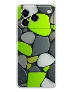 Чехол для ZTE Blade A76 с картинкой «Яркая неоновая галька» Чехол для ZTE Blade A76 с картинкой «Яркая неоновая галька»