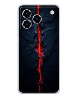 Чехол для ZTE Blade A76 с картинкой «Kрасная лавовая трещина» Чехол для ZTE Blade A76 с картинкой «Kрасная лавовая трещина»