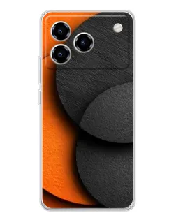 Чехол для ZTE Blade A76 с картинкой «Геометрия оранжевых кругов» Чехол для ZTE Blade A76 с картинкой «Геометрия оранжевых кругов»
