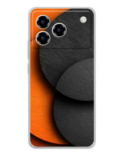 Чохол для ZTE Blade A76 з картинкою «Геометрія помаранчевих кіл» Чохол для ZTE Blade A76 з картинкою «Геометрія помаранчевих кіл»