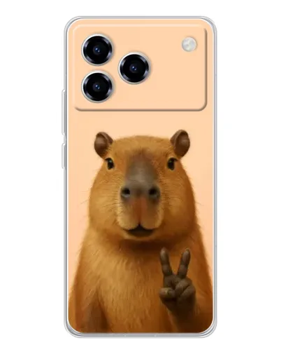 Чехол для ZTE Blade A76 с картинкой «Капибара виктория» Чехол для ZTE Blade A76 с картинкой «Капибара виктория»