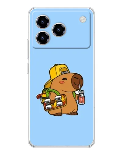 Чехол для ZTE Blade A76 с картинкой «Капибара на скейте» Чехол для ZTE Blade A76 с картинкой «Капибара на скейте»