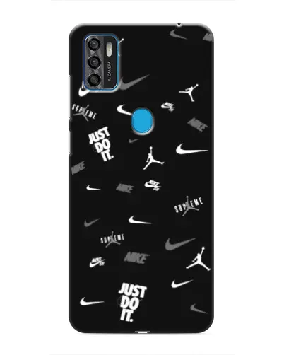 Чехол для ZTE Blade A7s 2020 с картинкой «Nike Black Pattern» Чехол для ZTE Blade A7s 2020 с картинкой «Nike Black Pattern»
