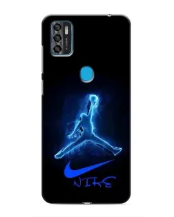 Чехол для ZTE Blade A7s 2020 с картинкой «Jordan Neon Blue»