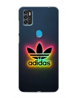 Чехол для ZTE Blade A7s 2020 с картинкой «Неоновый Adidas»