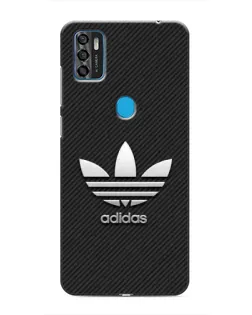 Чехол для ZTE Blade A7s 2020 с картинкой «Adidas Карбоновая текстура»