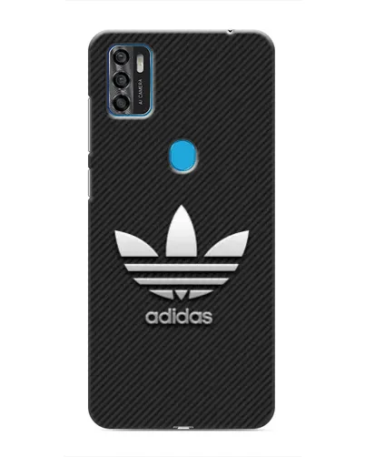 Чехол для ZTE Blade A7s 2020 с картинкой «Adidas Карбоновая текстура»