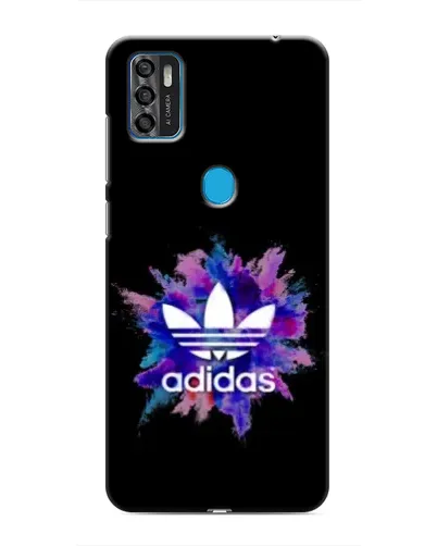 Чехол для ZTE Blade A7s 2020 с картинкой «Взрыв красок Adidas»