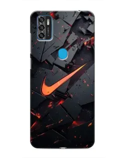 Чехол для ZTE Blade A7s 2020 с картинкой «Nike — эффект разломов» Чехол для ZTE Blade A7s 2020 с картинкой «Nike — эффект разломов»