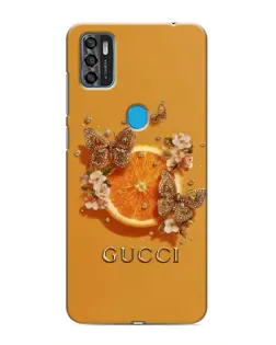 Чехол для ZTE Blade A7s 2020 с картинкой «Gucci — золотые бабочки» Чехол для ZTE Blade A7s 2020 с картинкой «Gucci — золотые бабочки»