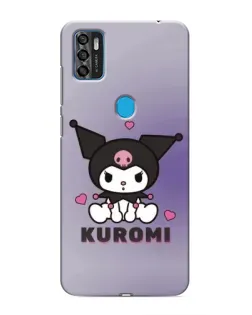 Чехол для ZTE Blade A7s 2020 с картинкой «Kuromi — фиолетовый арт»
