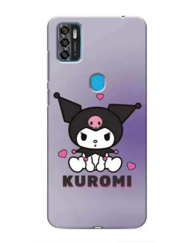 Чехол для ZTE Blade A7s 2020 с картинкой «Kuromi — фиолетовый арт»