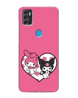 Чехол для ZTE Blade A7s 2020 с картинкой «Kuromi и My Melody»