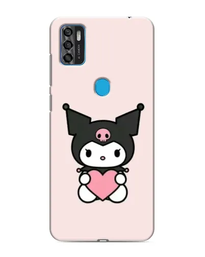 Чехол для ZTE Blade A7s 2020 с картинкой «Kuromi и сердце»