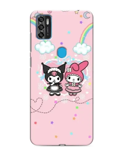 Чехол для ZTE Blade A7s 2020 с картинкой «My Melody и Kuromi»