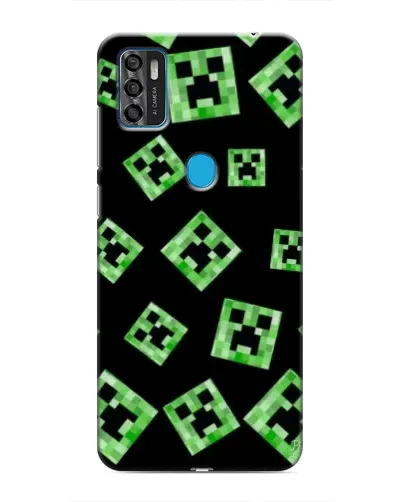 Чехол для ZTE Blade A7s 2020 с картинкой «Паттерн с криперами» Чехол для ZTE Blade A7s 2020 с картинкой «Паттерн с криперами»