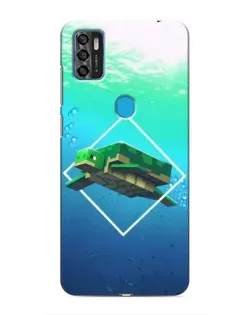 Чохол для ZTE Blade A7s 2020 з картинкою «Черепаха Minecraft»