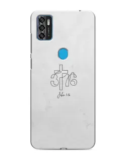 Чохол для ZTE Blade A7s 2020 з картинкою «Івана 3:16 Хрест»