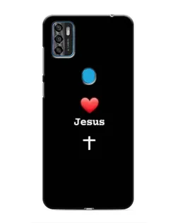 Чохол для ZTE Blade A7s 2020 з картинкою «Серце - Jesus»