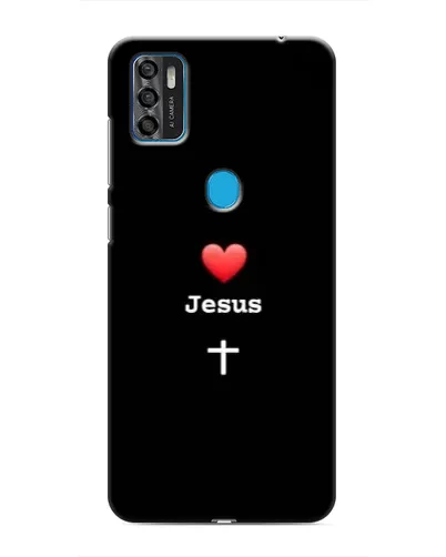 Чехол для ZTE Blade A7s 2020 с картинкой «Сердце - Jesus»