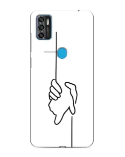 Чохол для ZTE Blade A7s 2020 з картинкою «Рука тримає»