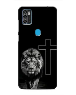Чохол для ZTE Blade A7s 2020 з картинкою «Лев та Хрест»
