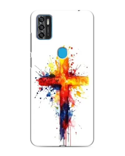 Чехол для ZTE Blade A7s 2020 с картинкой «Акварельный крест»