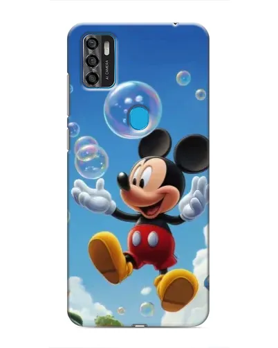 Чехол для ZTE Blade A7s 2020 с картинкой «Mickey и мыльные пузыри»