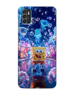Чехол для ZTE Blade A7s 2020 с картинкой «Неоновый океан»