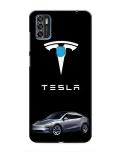Чохол для ZTE Blade A7s 2020 з картинкою «Tesla Model Y»
