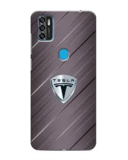 Чохол для ZTE Blade A7s 2020 з картинкою «Металева текстура Tesla»