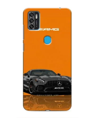 Чехол для ZTE Blade A7s 2020 с картинкой «Оранжевый Mercedes AMG»