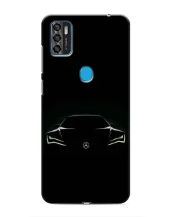 Чехол для ZTE Blade A7s 2020 с картинкой «Mercedes — силуэт авто» Чехол для ZTE Blade A7s 2020 с картинкой «Mercedes — силуэт авто»