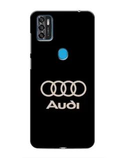 Чохол для ZTE Blade A7s 2020 з картинкою «Audi — золотий логотип»