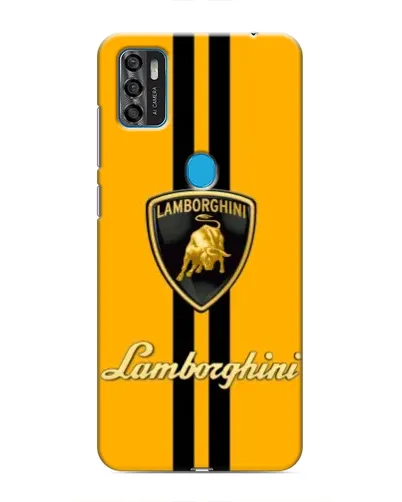 Чехол для ZTE Blade A7s 2020 с картинкой «Lamborghini Stripe желтый»