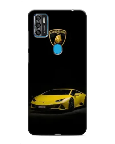 Чехол для ZTE Blade A7s 2020 с картинкой «Lamborghini желтый акцент»