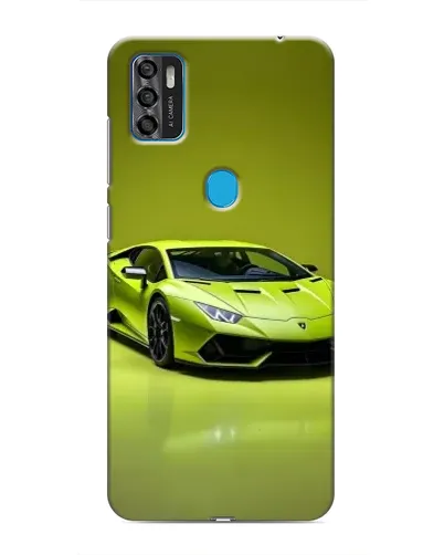 Чехол для ZTE Blade A7s 2020 с картинкой «Салатовый Lamborghini Huracan»