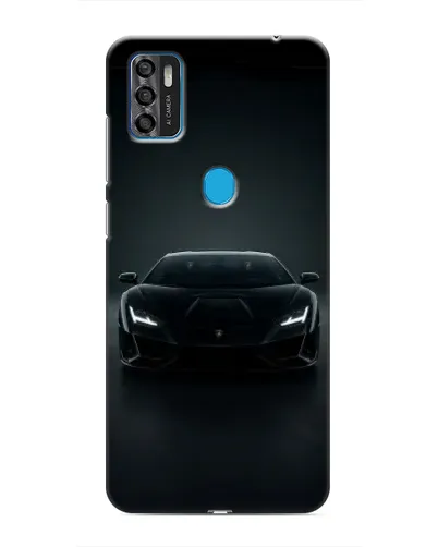 Чехол для ZTE Blade A7s 2020 с картинкой «Черный Lamborghini Aventador»