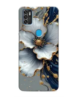 Чехол для ZTE Blade A7s 2020 с картинкой «Белый цветок и золотой флюид» Чехол для ZTE Blade A7s 2020 с картинкой «Белый цветок и золотой флюид»