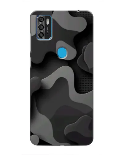 Чехол для ZTE Blade A7s 2020 с картинкой «Темный абстрактный камуфляж»