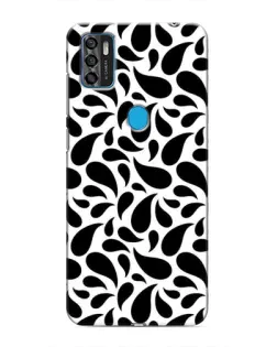 Чехол для ZTE Blade A7s 2020 с картинкой «Контрастные черные капли»